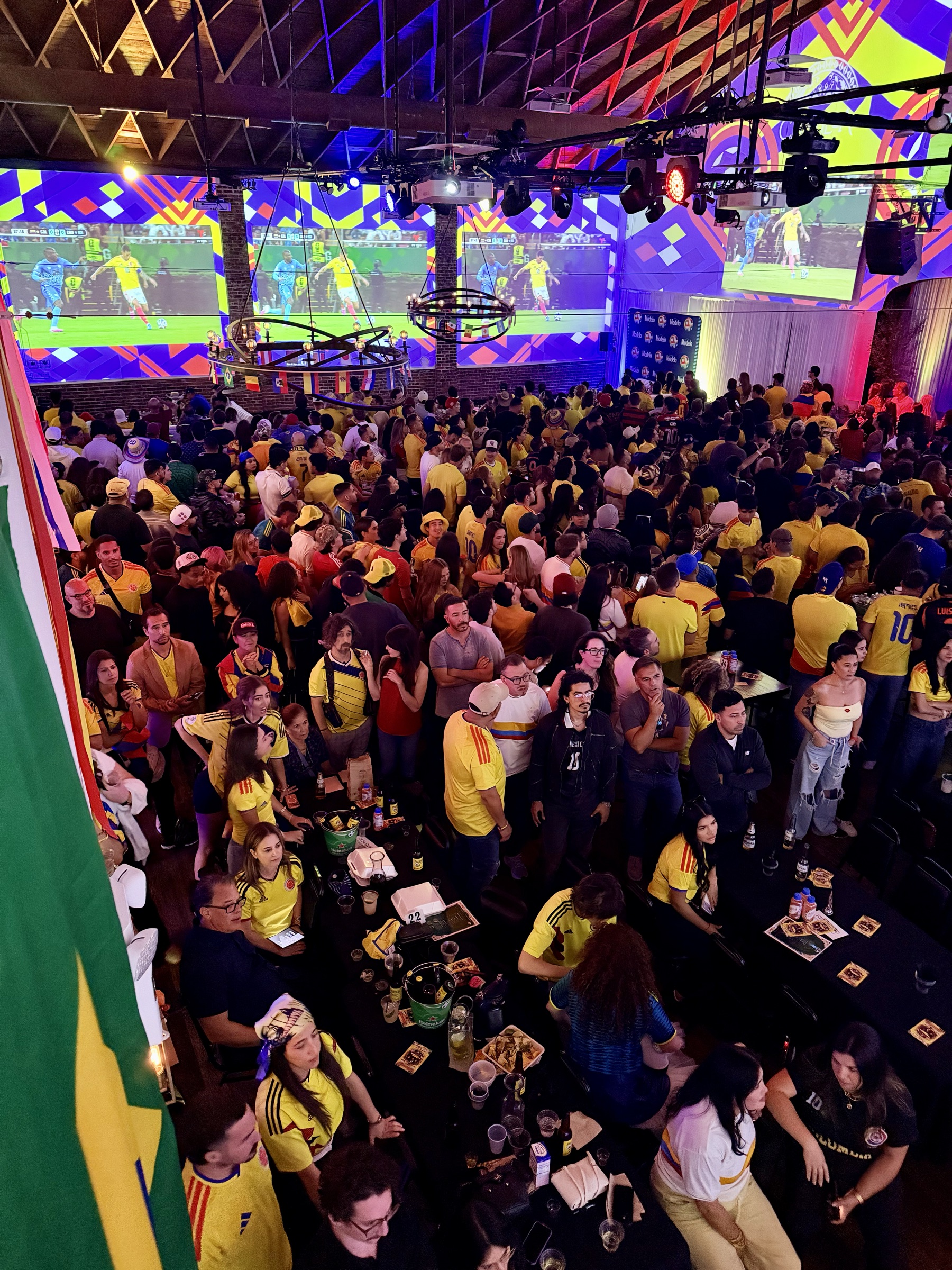 Packed Candela La Brea Colombia watch party